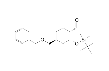 Cyclohexanecarboxaldehyde, 2-[[(1,1-dimethylethyl)dimethylsilyl]oxy]-4-[(phenylmethoxy)methyl]-, [1S-(1.alpha.,2.alpha.,4.beta.)]-
