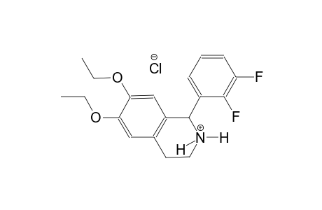 isoquinolinium, 1-(2,3-difluorophenyl)-6,7-diethoxy-1,2,3,4-tetrahydro-, chloride