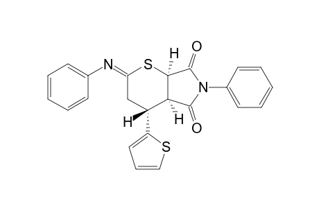 (7aRS,4aRS)-6-Phenyl-2-(phenylimino)-4-(2'-thienyl)-2,3,4,4a-tetrahydro-thiopyrano[2,3-c]pyrrole-5,7(6H,7aH)-dione