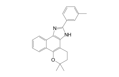 4,5-Dihydro-6,6-dimethyl-6H-2-(3'-methylphenyl)-pyran[b-4,3]naphth[1,2-d] imidazole
