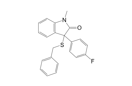 3-(Benzylthio)-3-(4-fluorophenyl)-1-methylindolin-2-one