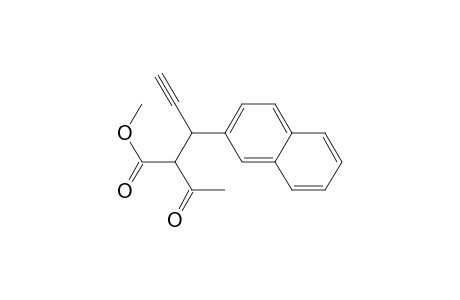 2-Acetyl-3-(2-naphthyl)pent-4-ynoic acid methyl ester