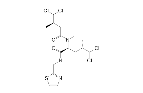 9,11-DIDECHLORO-13-DEMETHYLISODYSIDENIN;5,5-DICHLORO-4-METHYL-2-[METHYL-(4,4-DICHLORO-3-METHYL-1-OXOBUTYL)-AMINO]-N-(THIAZOL-2-YL-METHYL)-PE
