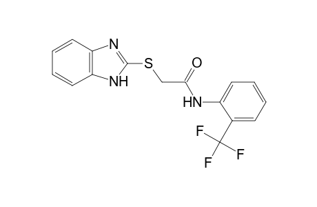 2-(1H-Benzimidazol-2-ylsulfanyl)-N-[2-(trifluoromethyl)phenyl]acetamide