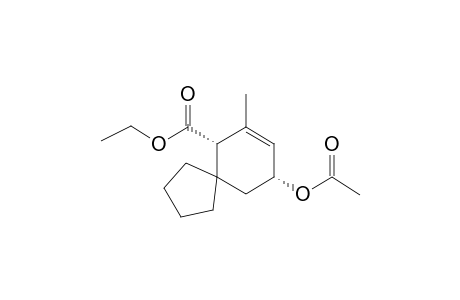 cis-9-acetoxy-7-methylspiro[4.5]dec-7-ene-6-carboxylic acid ethyl ester