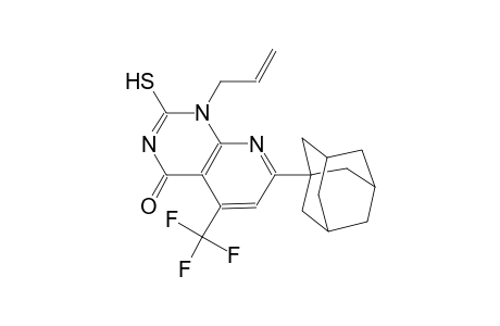 pyrido[2,3-d]pyrimidin-4(1H)-one, 2-mercapto-1-(2-propenyl)-7-tricyclo[3.3.1.1~3,7~]dec-1-yl-5-(trifluoromethyl)-