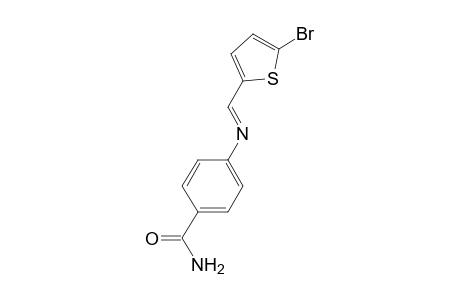 4-([(E)-(5-Bromo-2-thienyl)methylidene]amino)benzamide