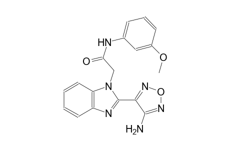 2-[2-(4-amino-1,2,5-oxadiazol-3-yl)-1H-benzimidazol-1-yl]-N-(3-methoxyphenyl)acetamide