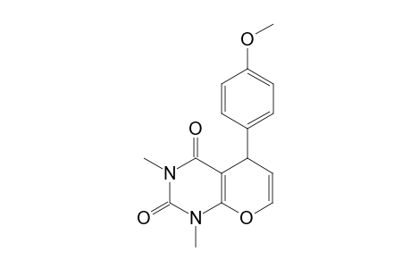 1,5-Dihydro-1,3-dimethyl-5-(p-methoxyhenyl)-2H-pyrano[2,3-d]pyrimidine-2,4(3H)-dione