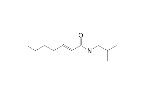 Hept-2-enoylamide, N-isobutyl-