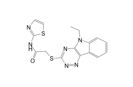 acetamide, 2-[(5-ethyl-5H-[1,2,4]triazino[5,6-b]indol-3-yl)thio]-N-(2-thiazolyl)-