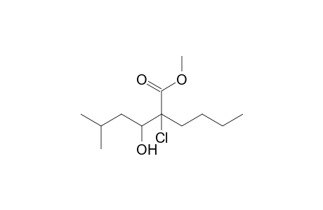 2-Butyl-2-chloro-3-hydroxy-5-methyl-hexanoic acid methyl ester