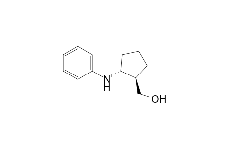 trans-2-Anilino-1-(hydroxymethyl)cyclopentane