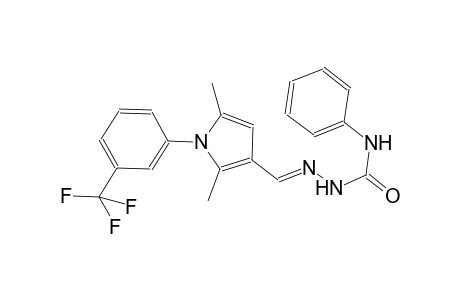 2,5-dimethyl-1-[3-(trifluoromethyl)phenyl]-1H-pyrrole-3-carbaldehyde N-phenylsemicarbazone