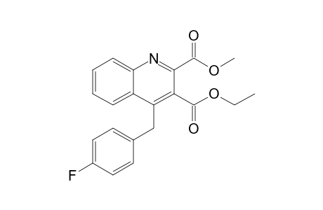 Ethyl 4-[(4'-fluorophenyl)methyl]-2-(methoxycarbonyl)quinoline-3-carboxylate