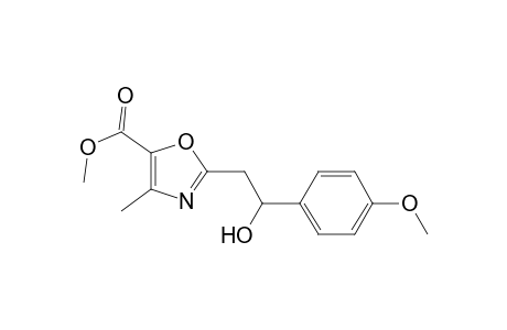 Methyl 2-[2-hydroxy-2-(4-methoxyphenyl)ethyl]-4-methyloxazole-5-carboxylate