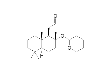 (1R,2R,4aS,8aS)-(-)-1,2,3,4,4a,5,6,7,8,8a-Decahydro-2-tetrahydropyranyloxy-2,5,5,8a-tetramethyl-1-naphthaleneacetaldehyde