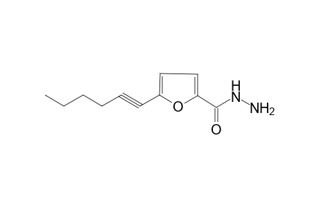 Furane-2-carbohydrazide, 5-(1-hexynyl)-