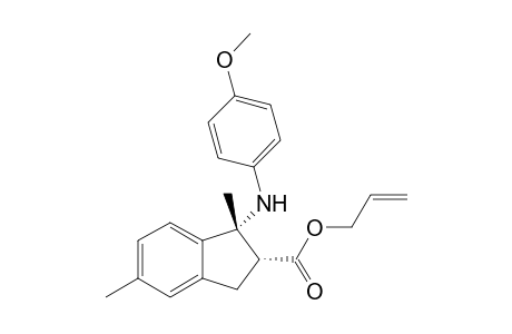 Allyl 1-{(4-methoxyphenyl)amino}-1,5-dimethyl-2,3-dihydro-1H-indene-2-carboxylate