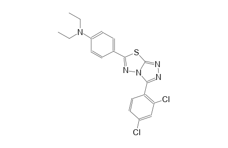 N-{4-[3-(2,4-dichlorophenyl)[1,2,4]triazolo[3,4-b][1,3,4]thiadiazol-6-yl]phenyl}-N,N-diethylamine