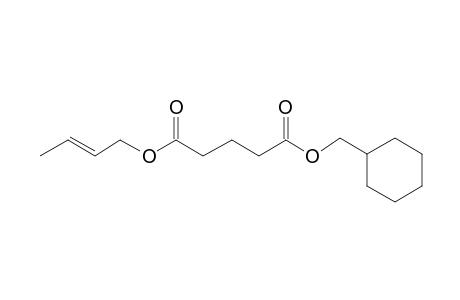 Glutaric acid, cyclohexylmethyl but-2-en-1-yl ester