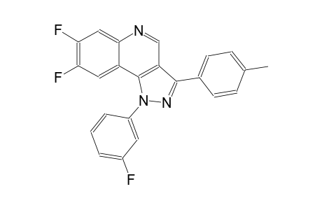 7,8-difluoro-1-(3-fluorophenyl)-3-(4-methylphenyl)-1H-pyrazolo[4,3-c]quinoline