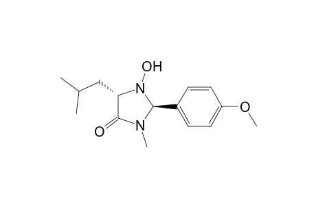 4-Imidazolidinone, 1-hydroxy-2-(4-methoxyphenyl)-3-methyl-5-(2-methylpropyl)-, (2S-trans)-