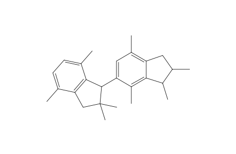 1,2,4,7-tetramethyl-5- or -6-(2,2,4,7-tetramethyl-1-indanyl)indane