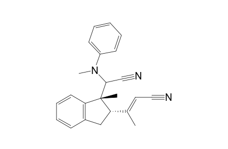 cis-3-{1-[Cyano(N-methylanilino)methyl]-2,3-dihydro-1-methylindan-2-yl}but-2-enenitrile