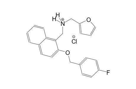 2-furanmethanaminium, N-[[2-[(4-fluorophenyl)methoxy]-1-naphthalenyl]methyl]-, chloride