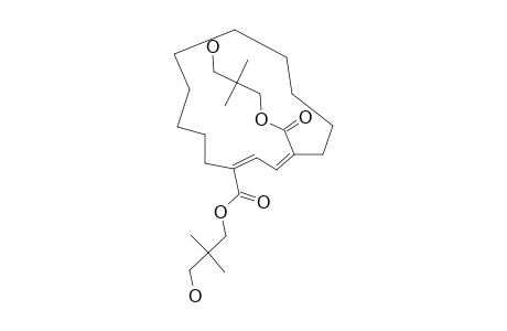 1,4-BIS-(2,2-DIMETHYL-3-HYDROXYPROPOXYCARBONYL)-(Z)-1,(Z)-3-CYCLOTETRADECADIENE