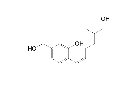 2-[(Z)-6-hydroxy-1,5-dimethyl-hex-1-enyl]-5-(hydroxymethyl)phenol