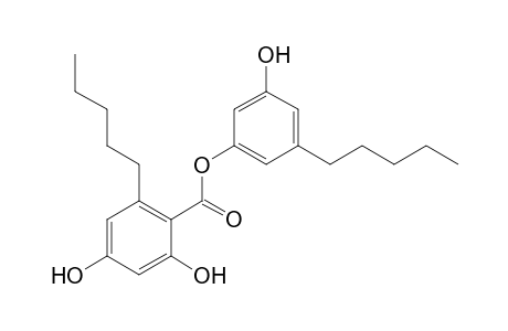 3'-hydroxy-5'-pentylphenyl 2,4-dihydroxy-6-pentylbenzoate