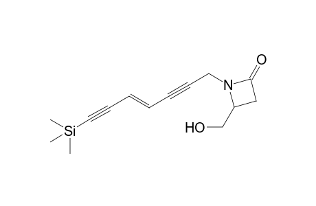 4-(Hydroxymethyl)-1-[7'-(trimethylsilyl)hept-4'-ene-2',6'-diyn-1'-yl]2-azetidinone