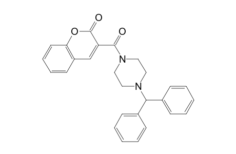 3-(4-benzhydrylpiperazine-1-carbonyl)coumarin