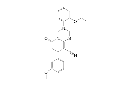 2H,6H-pyrido[2,1-b][1,3,5]thiadiazine-9-carbonitrile, 3-(2-ethoxyphenyl)-3,4,7,8-tetrahydro-8-(3-methoxyphenyl)-6-oxo-