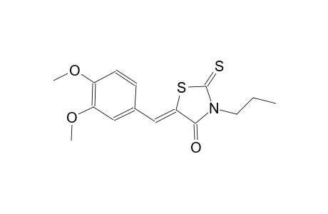 (5Z)-5-(3,4-dimethoxybenzylidene)-3-propyl-2-thioxo-1,3-thiazolidin-4-one