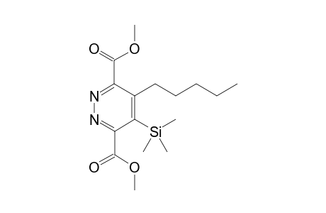 Dimethyl 4-pentyl-5-(trimethylsilyl)pyridazine-3,6-dicarboxylate