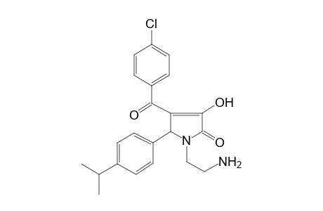 1-(2-Amino-ethyl)-4-(4-chloro-benzoyl)-3-hydroxy-5-(4-isopropyl-phenyl)-1,5-dihydro-pyrrol-2-one