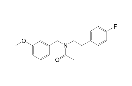 2-(4-Fluorophenyl)-N-(3-methoxybenzyl)ethanamine, N-acetyl-