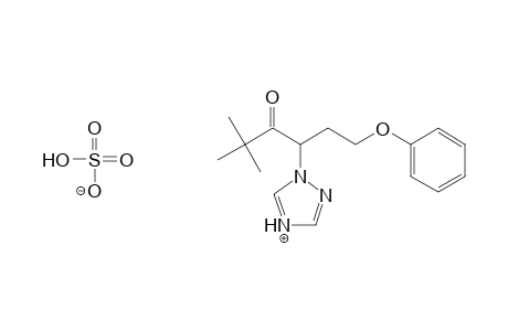 3-Hexanone, 2,2-dimethyl-6-phenoxy-4-(1H-1,2,4-triazol-1-yl)-, hydrogen sulfate