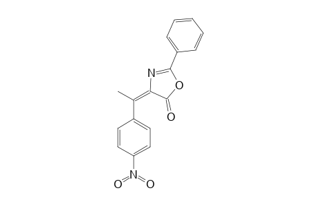 Z-4-(ALPHA-4'-NITROPHENYL-ETHYLIDIN)-2-PHENYL-5(4H)-OXAZOLONE