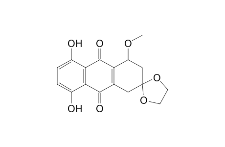 5,8-Dihydroxy-3,3-(ethylenedioxy)-1-methoxy-1,2,3,4-tetrahydro-9,10-anthraquinone
