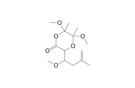 3-(1'-Methoxy-3'-methylbut-3'-en-1'-yl)-5,6-dimethoxy-5,6-dimethyl-1,4-dioxan-2-one