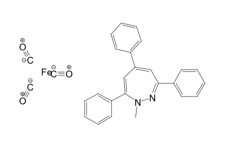 Tricarbonyl-[1-methyl-3,5,7-triphenyl-1,2-diazepino]-iron