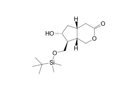 (4aR,6R,7S,7aS)-hexahydro-6-hydroxy-7-(tert-butyldimethylsilyloxymethyl)cyclopenta[c]pyran-3-one