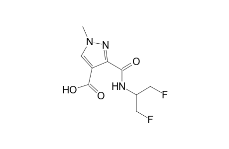 1H-Pyrazole-4-carboxylic acid, 3-[[[2-fluoro-1-(fluoromethyl)ethyl]amino]carbonyl]-1-methyl-