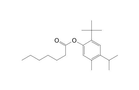 Heptanoic acid, 2-(1,1-dimethylethyl)-5-methyl-4-(1-methylethyl)phenyl ester