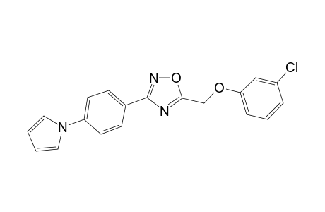 5-[(3-chloranylphenoxy)methyl]-3-(4-pyrrol-1-ylphenyl)-1,2,4-oxadiazole