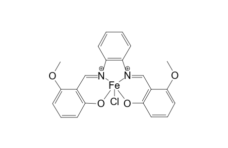 [N,N'-bis(salicylidene)-1,2-(6-methoxyphenylene)diaminechloro]iron(III) complex